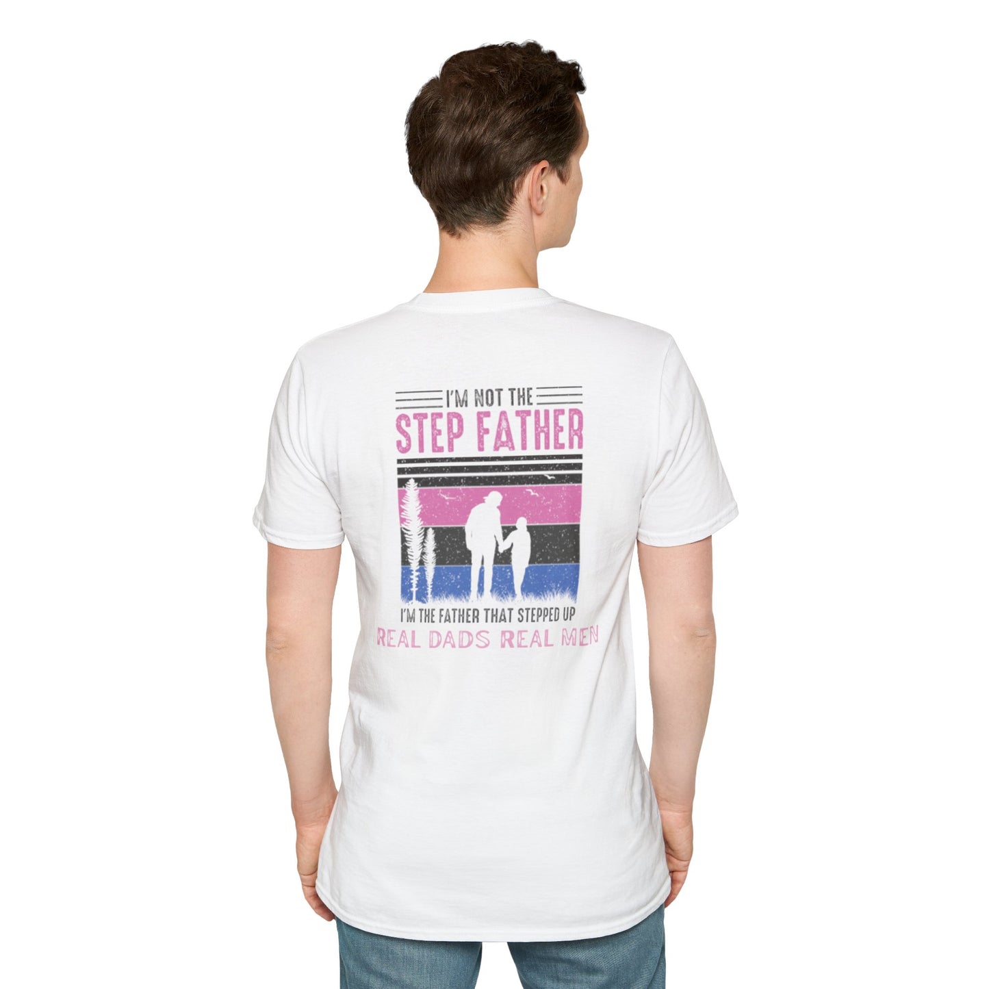 Step Dad T-Shirt, Father That Stepped Up Gift, Bonus Dad Shirt, Real Dads Real Men Tee, Stepdad Father's Day Gift | Built By Grit