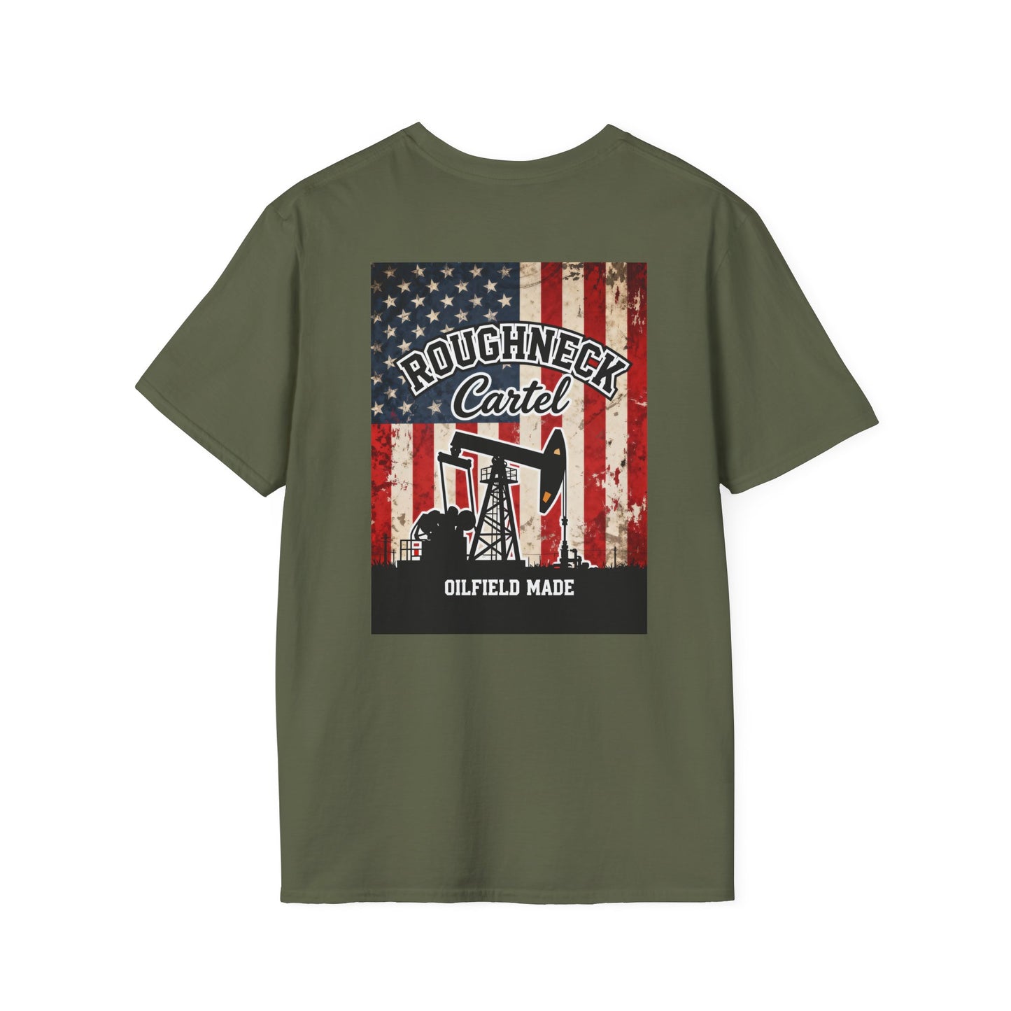American Flag Oilfield Pumpjack T-Shirt | American Dream