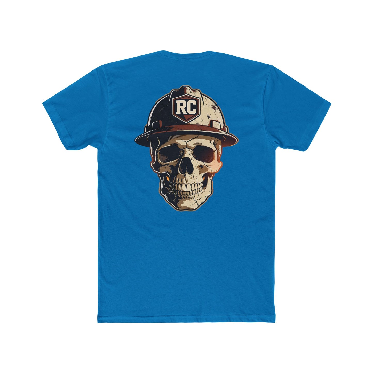 Skull in Hard Hat Oilfield T-Shirt | Roughneck Cartel Crew Tee | Skull & Roses Workwear Shirt
