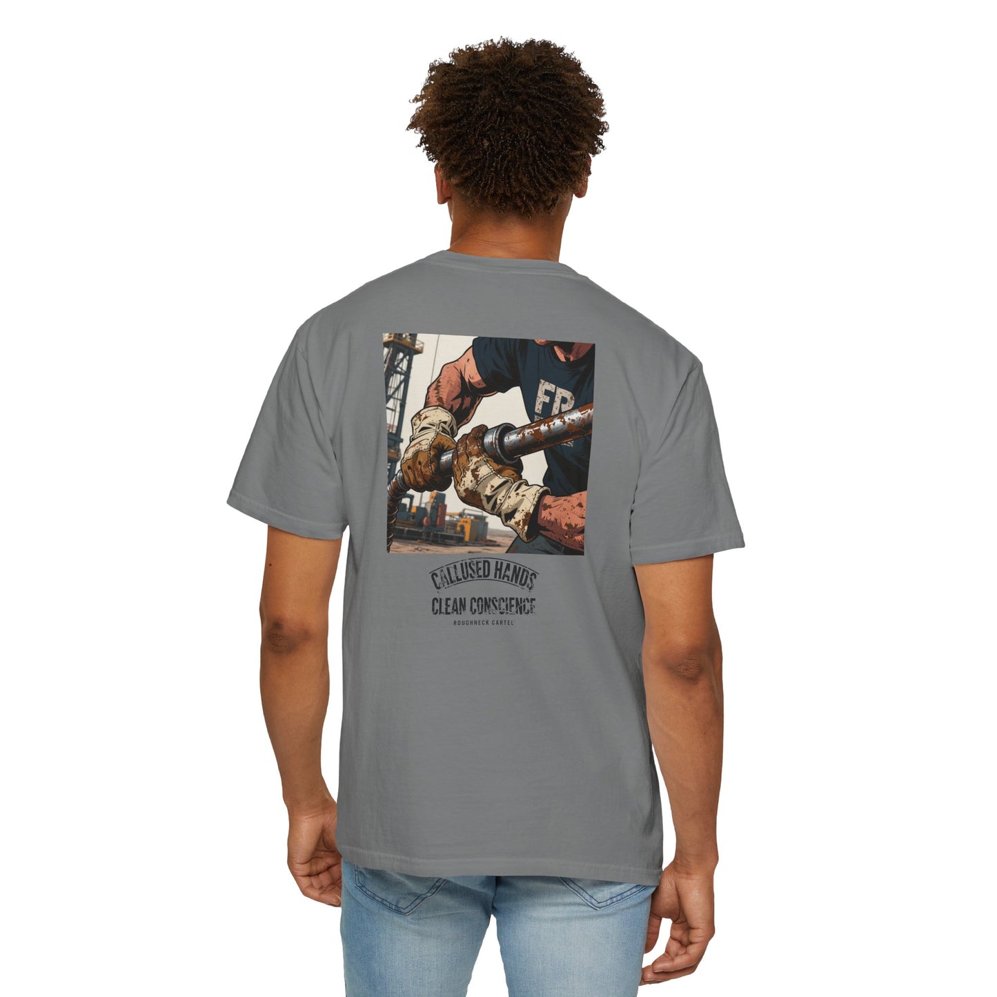 Callused Hands Vintage Workwear T-Shirt — Oilfield Tradesman Graphic