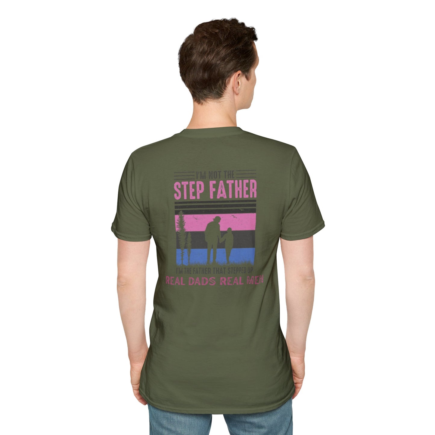 Step Dad T-Shirt, Father That Stepped Up Gift, Bonus Dad Shirt, Real Dads Real Men Tee, Stepdad Father's Day Gift | Built By Grit
