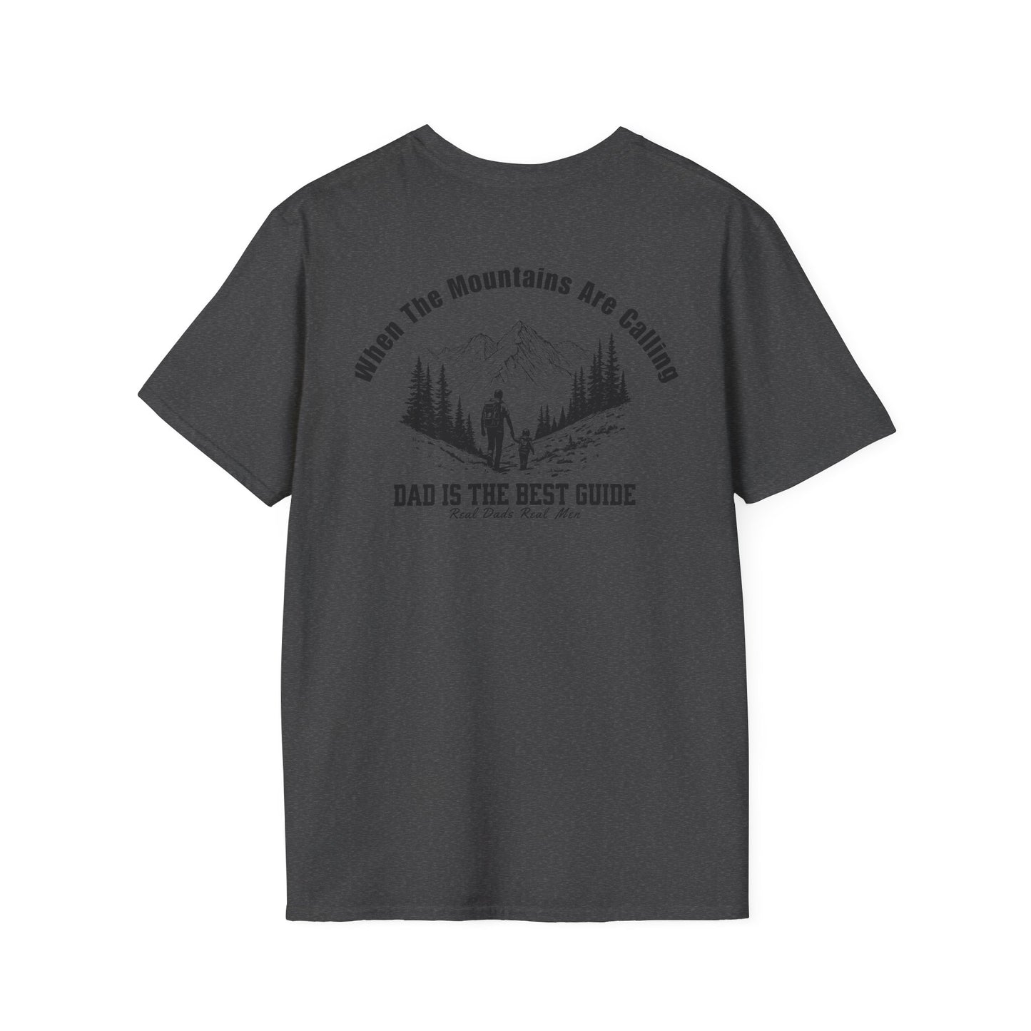 Dad Guide T-Shirt, When The Mountains Are Calling, Outdoor Dad Gift, Hiking Father Shirt, Father's Day Tee, Adventure Dad | Built By Grit
