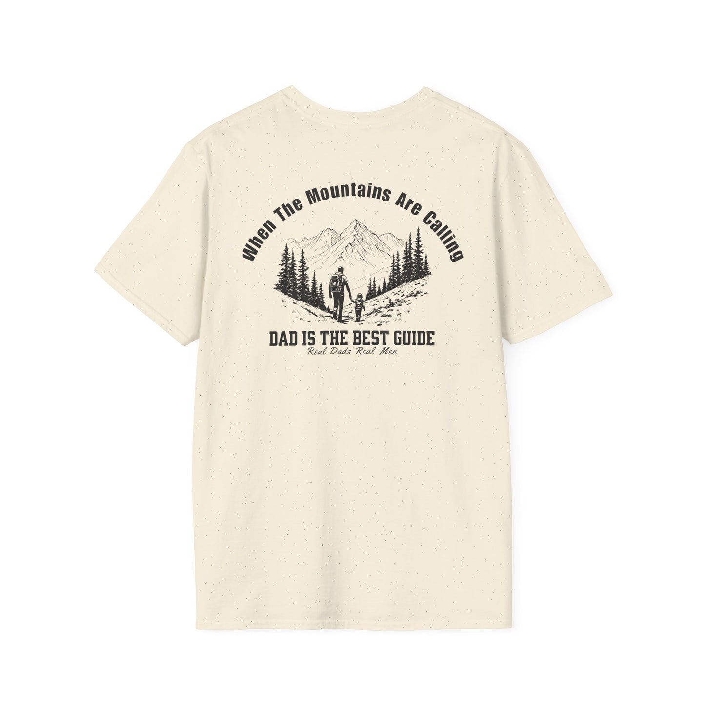 Dad Guide T-Shirt, When The Mountains Are Calling, Outdoor Dad Gift, Hiking Father Shirt, Father's Day Tee, Adventure Dad | Built By Grit