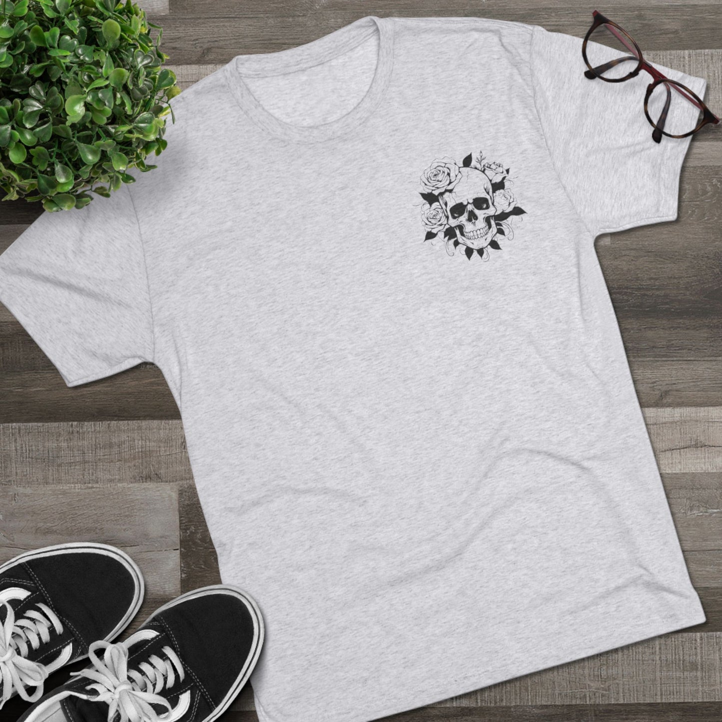 Roughneck Cartel Skull & Roses Tee