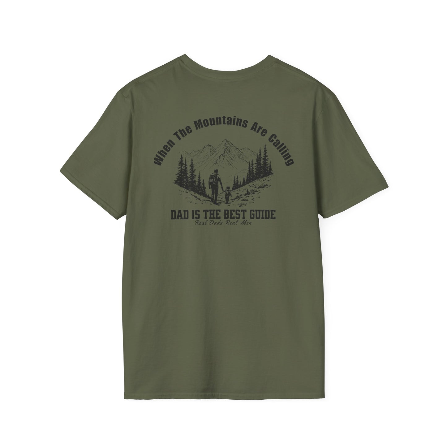 Dad Guide T-Shirt, When The Mountains Are Calling, Outdoor Dad Gift, Hiking Father Shirt, Father's Day Tee, Adventure Dad | Built By Grit