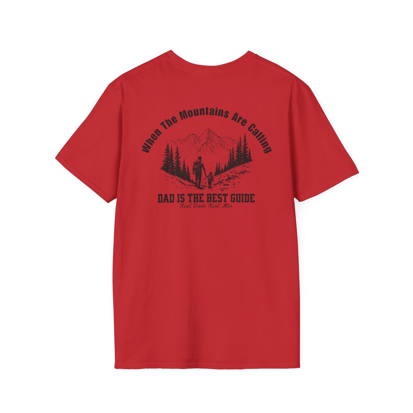 Dad Guide T-Shirt, When The Mountains Are Calling, Outdoor Dad Gift, Hiking Father Shirt, Father's Day Tee, Adventure Dad | Built By Grit