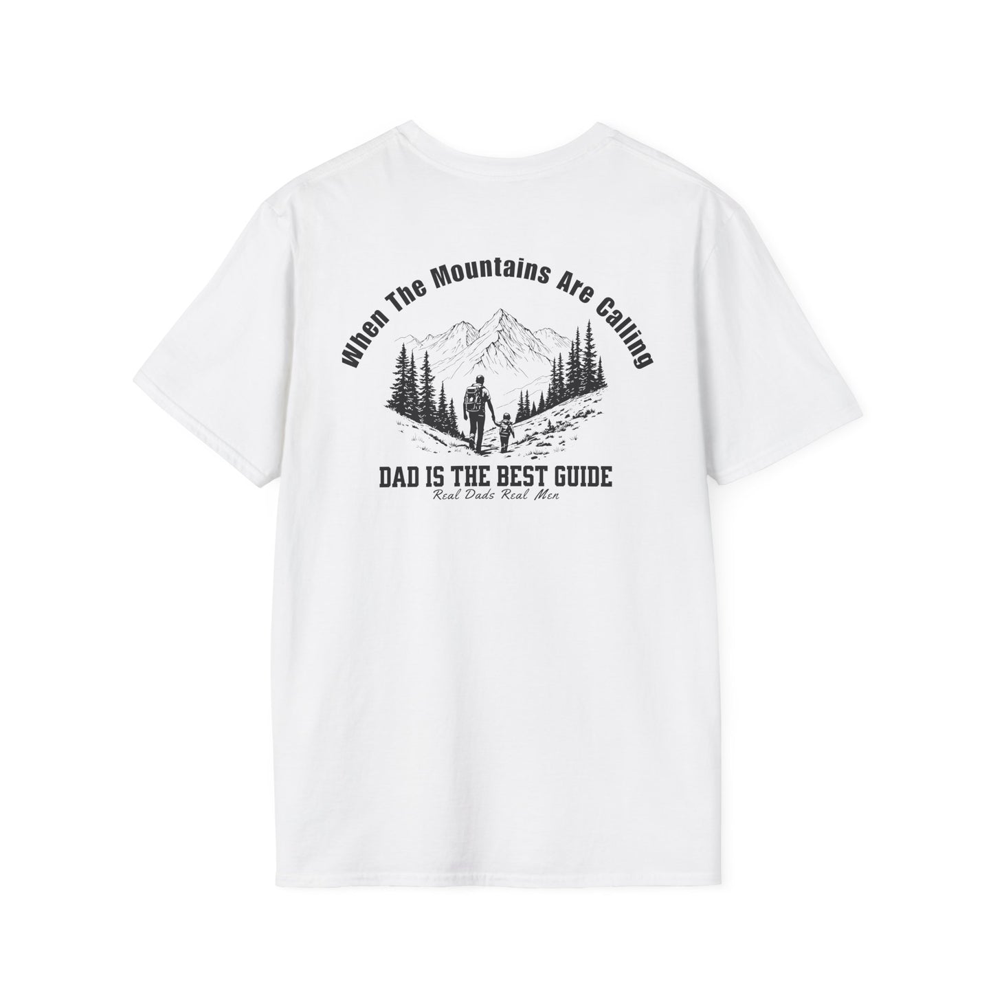 Dad Guide T-Shirt, When The Mountains Are Calling, Outdoor Dad Gift, Hiking Father Shirt, Father's Day Tee, Adventure Dad | Built By Grit