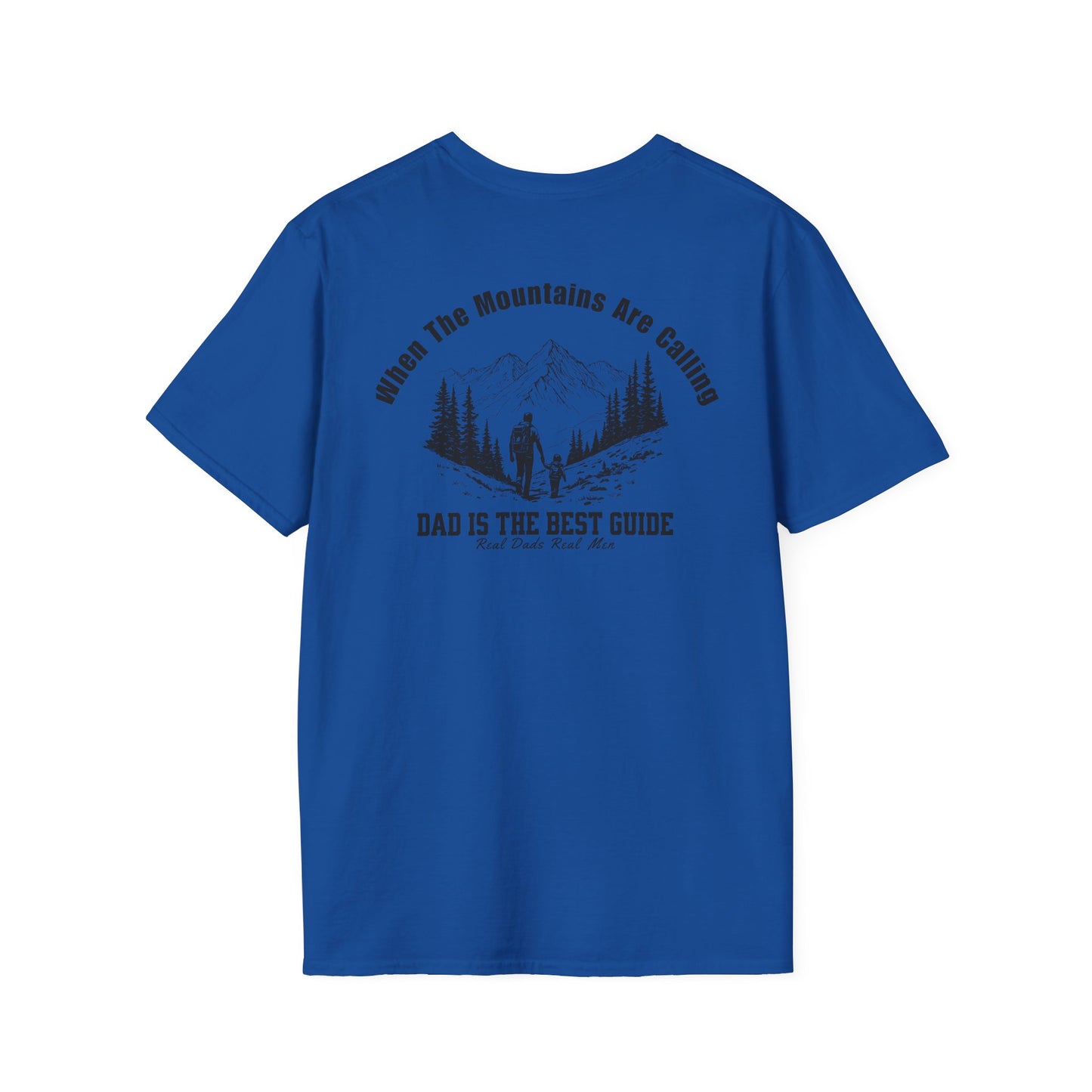 Dad Guide T-Shirt, When The Mountains Are Calling, Outdoor Dad Gift, Hiking Father Shirt, Father's Day Tee, Adventure Dad | Built By Grit
