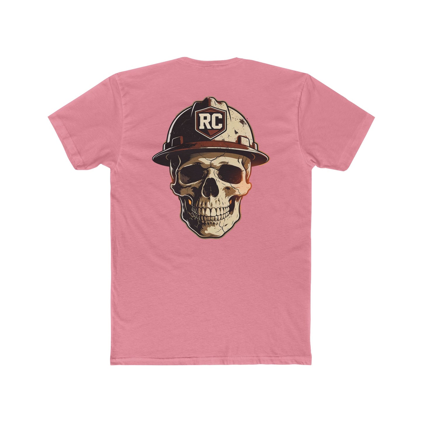 Skull in Hard Hat Oilfield T-Shirt | Roughneck Cartel Crew Tee | Skull & Roses Workwear Shirt