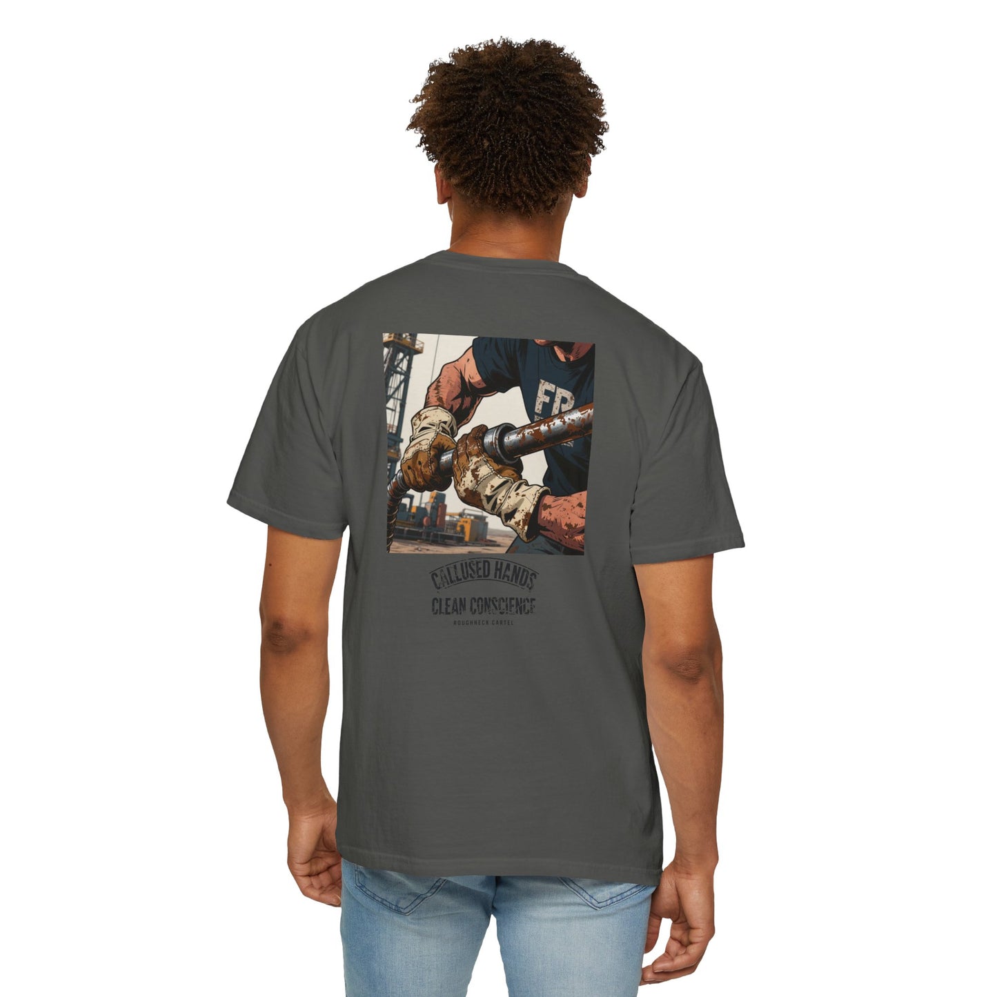 Callused Hands Vintage Workwear T-Shirt — Oilfield Tradesman Graphic