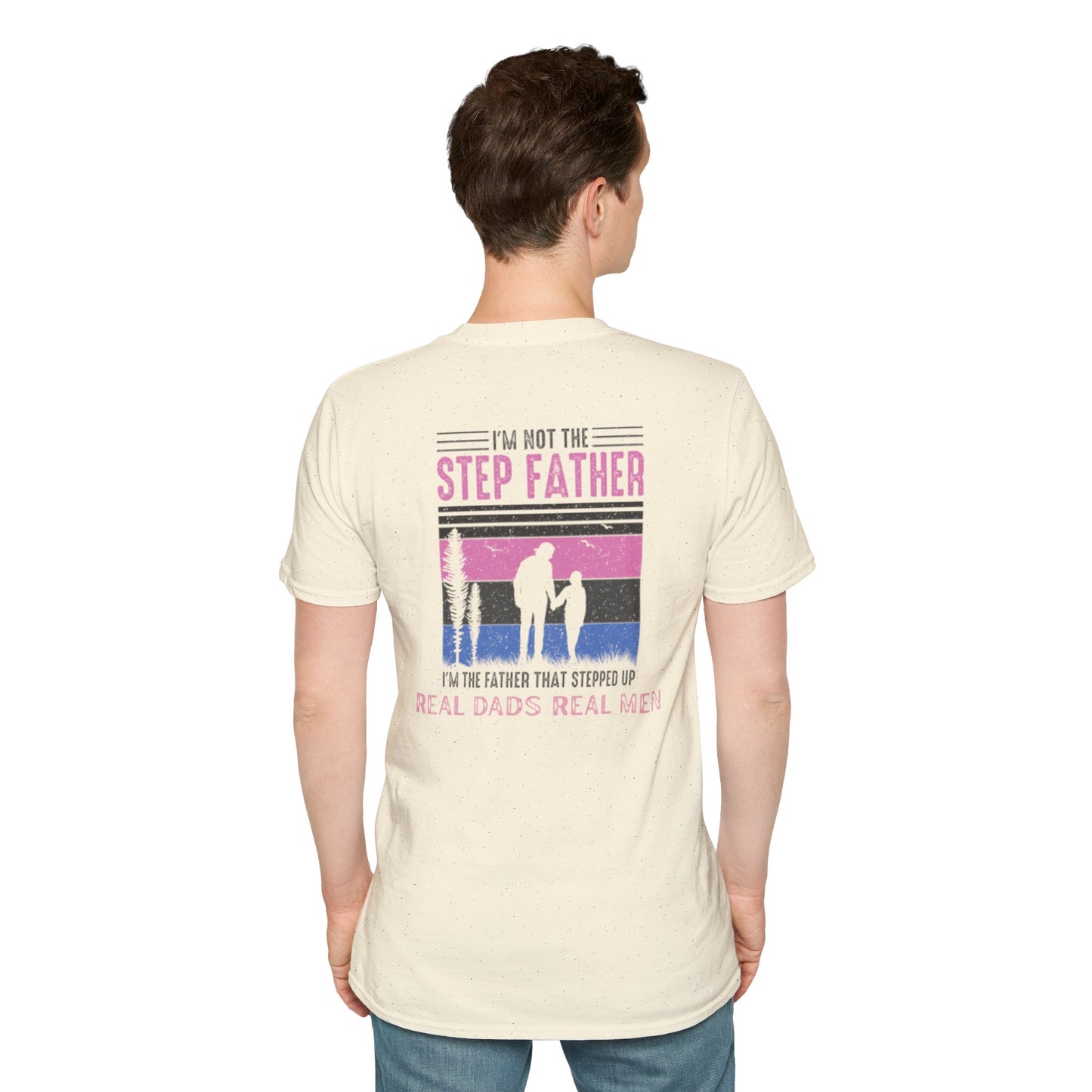 Step Dad T-Shirt, Father That Stepped Up Gift, Bonus Dad Shirt, Real Dads Real Men Tee, Stepdad Father's Day Gift | Built By Grit