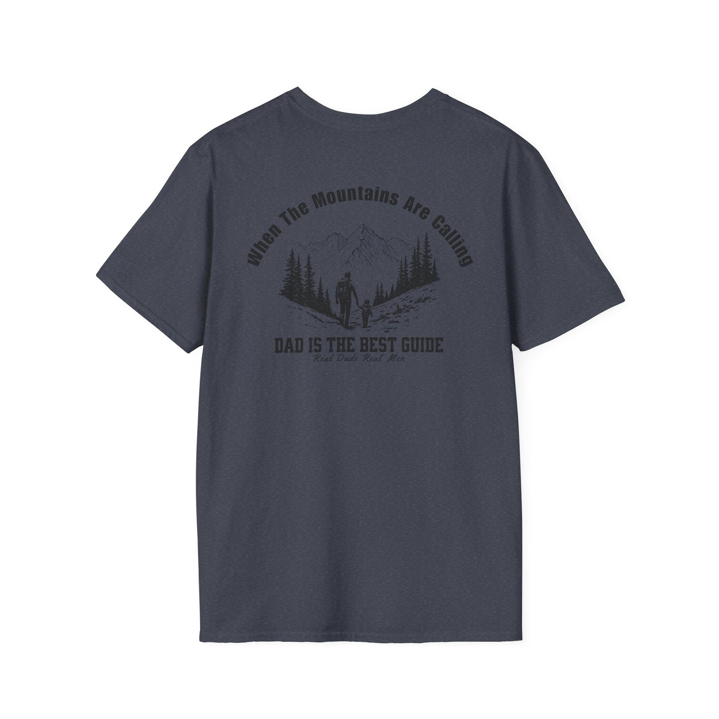 Dad Guide T-Shirt, When The Mountains Are Calling, Outdoor Dad Gift, Hiking Father Shirt, Father's Day Tee, Adventure Dad | Built By Grit