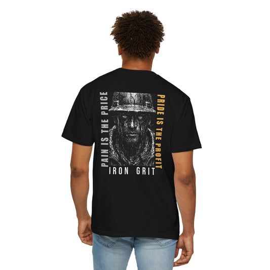 Iron Grit "Pain & Profit" Heavyweight Tee | Premium Oilfield Streetwear