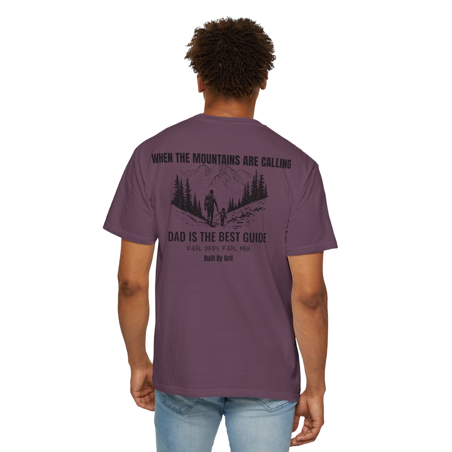 When The Mountains Are Calling T-Shirt | Dad Is The Best Guide | Hiking Dad Gift | Outdoor Father Shirt | Father's Day Tee
